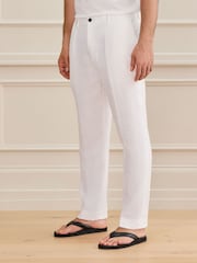 White Signature Drawstring Trousers - Image 1 of 4