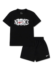 Nike Black Little Football Graphic Top & Short Sets - Image 1 of 4