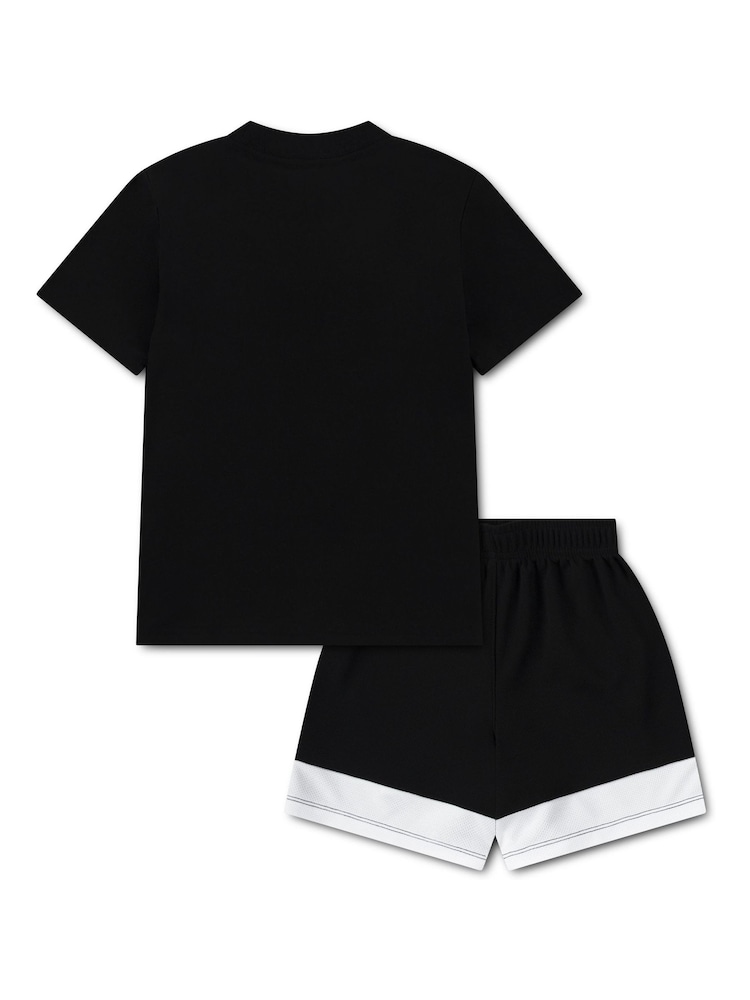 Nike Black Little Football Graphic Top & Short Sets - Image 2 of 4