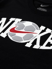 Nike Black Little Football Graphic Top & Short Sets - Image 3 of 4