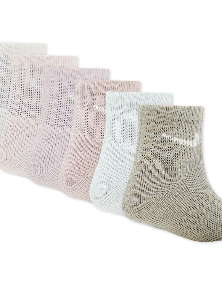 Creme - Nike Little Kids Performance Basic Quarter Socks 6 Pack - Bild 2 von 2 Creme - Nike Little Kids Performance Basic Quarter Socks 6 Pack - Bild 2 von 2