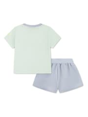 Nike Blue Little Kids T-Shirt and Crossover Shorts Set - Image 3 of 5