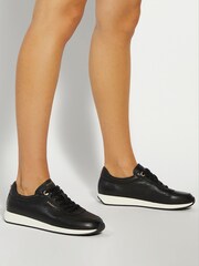 Dune London Black Ettah Slim Sole Runner Trainers - Image 1 of 6
