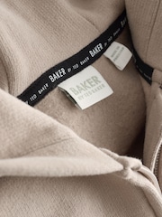 Baker by Ted Baker Oversized Graphic Zip Through Hoodie - Image 10 of 11