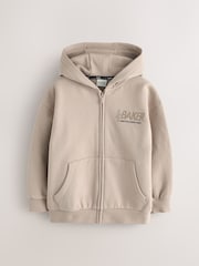 Baker by Ted Baker Oversized Graphic Zip Through Hoodie - Image 7 of 11