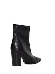 Dune London Black Patiently Lace-Up Cleated High Boots - Image 4 of 6