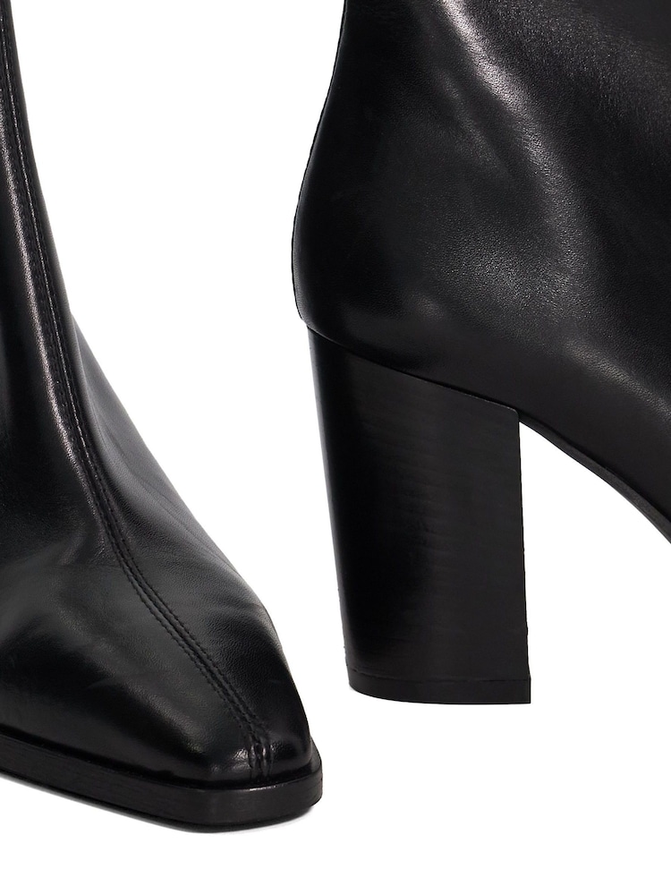 Dune London Black Patiently Lace-Up Cleated High Boots - Image 6 of 6