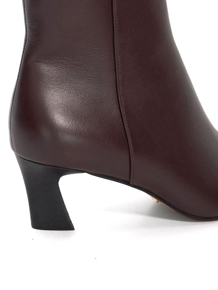 Dune London Purple Overly Comma Heel Chisel Toe Boots - Image 6 of 6 Dune London Purple Overly Comma Heel Chisel Toe Boots - Image 6 of 6