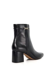 Dune London Black Oaklee Side Buckle Block Heels - Image 4 of 5