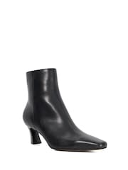Dune London Black Overly Comma Heel Chisel Toe Boots - Image 3 of 6