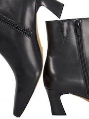 Dune London Black Overly Comma Heel Chisel Toe Boots - Image 6 of 6