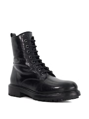 Dune London Black Patley Chunky Lace-Up Boots - Image 3 of 6