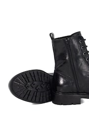 Dune London Black Patley Chunky Lace-Up Boots - Image 6 of 6