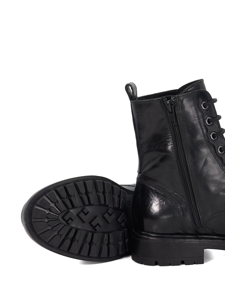 Dune London Black Patley Chunky Lace-Up Boots - Image 6 of 6 Dune London Black Patley Chunky Lace-Up Boots - Image 6 of 6