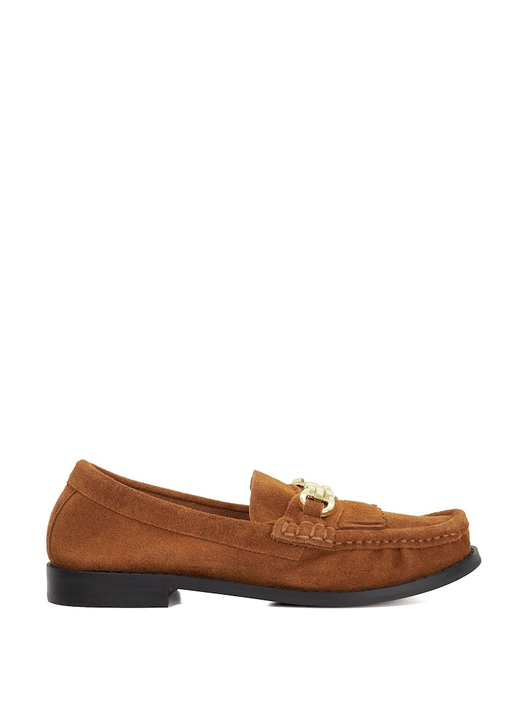 Dune London Brown Granules Chain Loafers - Image 2 of 6 Dune London Brown Granules Chain Loafers - Image 2 of 6
