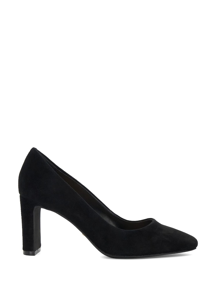 Dune London Black WF Arriving Comfort Mid Block Heels - Image 2 of 6 Dune London Black WF Arriving Comfort Mid Block Heels - Image 2 of 6