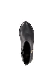 Dune London Black Everyone Side Zip Wedge Sport Trainers - Image 5 of 6