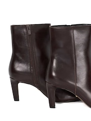 Dune London Brown Ovation Square Toe Heeled Boots - Image 8 of 8