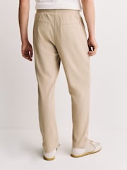 Neutral Smart Textured Jersey Joggers - Image 2 of 7
