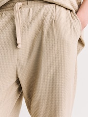 Neutral Smart Textured Jersey Joggers - Image 3 of 7