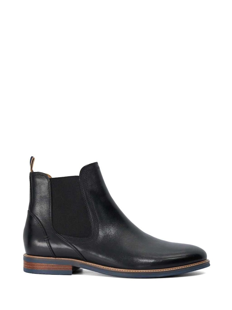 Dune London Black Mckinley Constrast Sole Chelsea Boots - Image 1 of 5 Dune London Black Mckinley Constrast Sole Chelsea Boots - Image 1 of 5