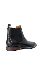Dune London Black Mckinley Constrast Sole Chelsea Boots - Image 3 of 5