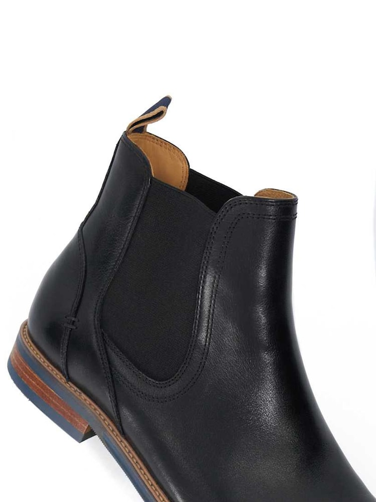Dune London Black Mckinley Constrast Sole Chelsea Boots - Image 5 of 5 Dune London Black Mckinley Constrast Sole Chelsea Boots - Image 5 of 5