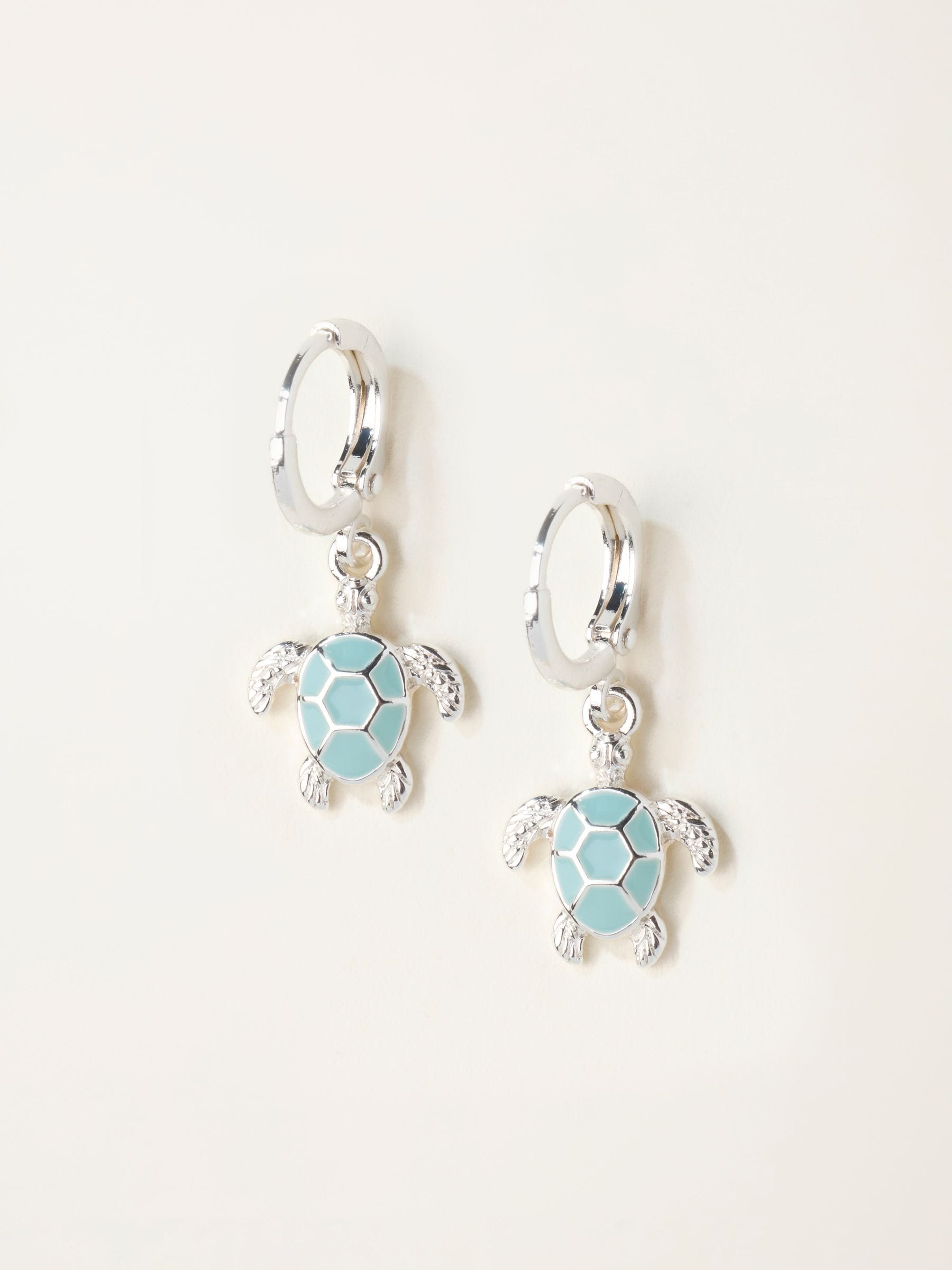 Fat Face Women - Turtle Drop Earrings - Silver