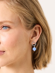 FatFace Blue Shell Drop Earrings - Image 2 of 2