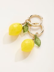 FatFace Yellow Lemon Drop Earings - Image 2 of 2