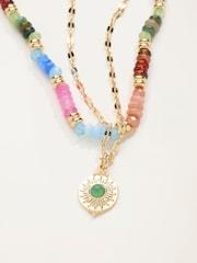 FatFace Multi Layered Beaded Necklace - Image 4 of 4