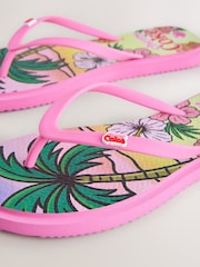 Pink Cherry Coke Printed Flip Flops - Image 8 of 10