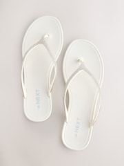 White Beach Bling Flip Flop - Image 2 of 5