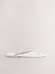 White Beach Bling Flip Flop - Image 3 of 5