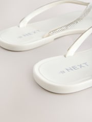 White Beach Bling Flip Flop - Image 5 of 5