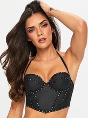 Ann Summers Black Entranced PU Top - Image 1 of 7