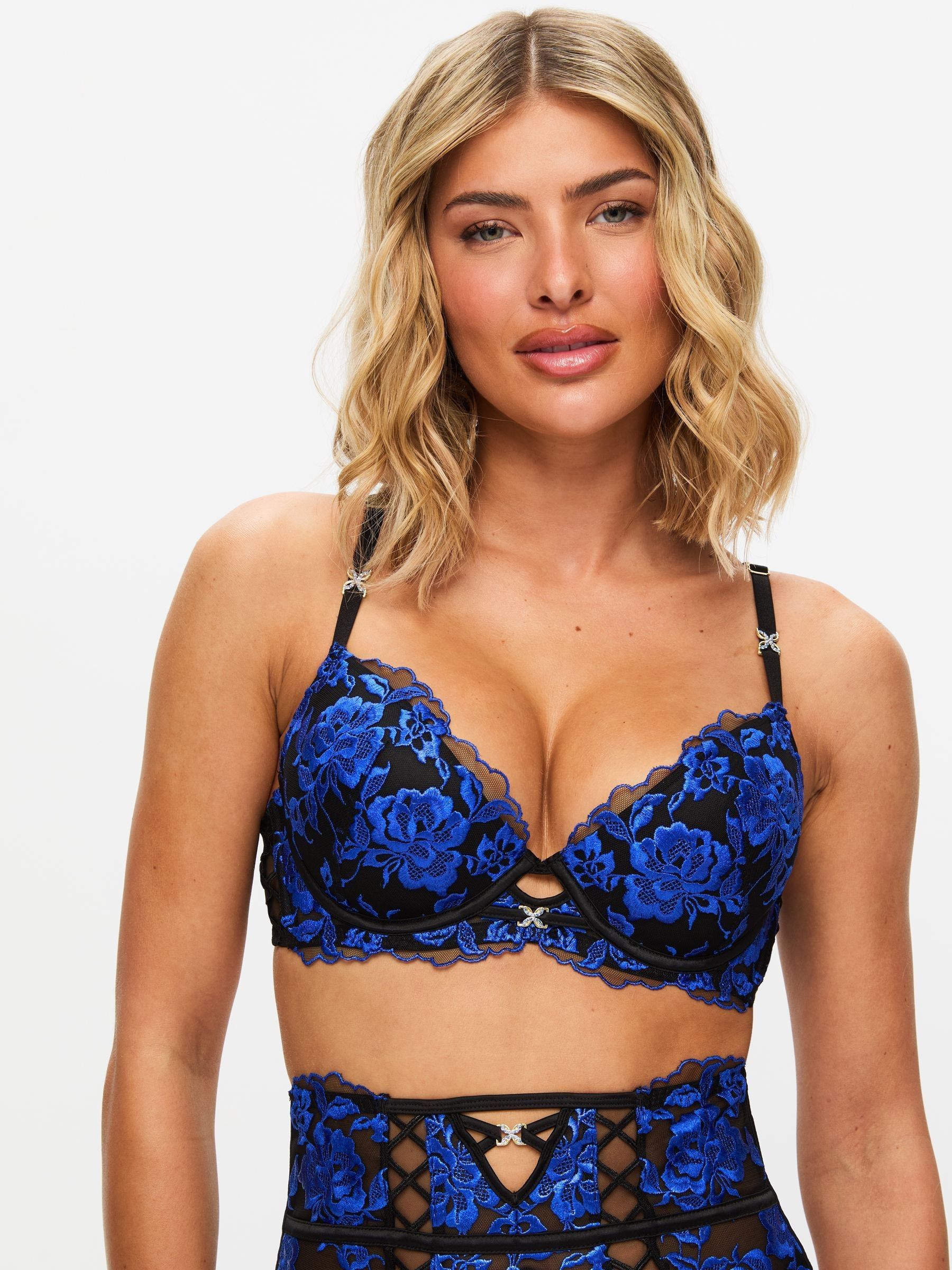 Buy Ann Summers Blue/Black Pad Plunge Endless Attraction Foiled