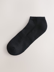 Black Cushioned Sports Trainer Socks 6 Pack - Image 6 of 11