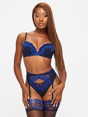 Ann Summers Black Sexy Lace Padded Plunge Bra - Image 1 of 5