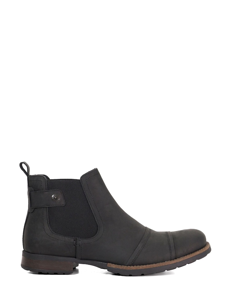 Dune London Black Saltwood Wf Worker Chelsea Boots - Image 2 of 5 Dune London Black Saltwood Wf Worker Chelsea Boots - Image 2 of 5