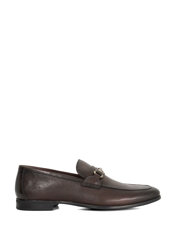 Dune London Brown Seymore Wf Flex Sole Trim Loafers - Image 2 of 6 Dune London Brown Seymore Wf Flex Sole Trim Loafers - Image 2 of 6