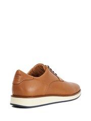 Dune London Brown Bow Perf Wedges Gibson - Image 4 of 6