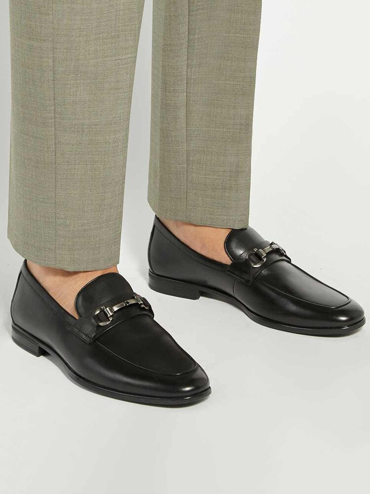 Dune London Black Seymore Wf Flex Sole Trim Loafers - Image 1 of 6 Dune London Black Seymore Wf Flex Sole Trim Loafers - Image 1 of 6