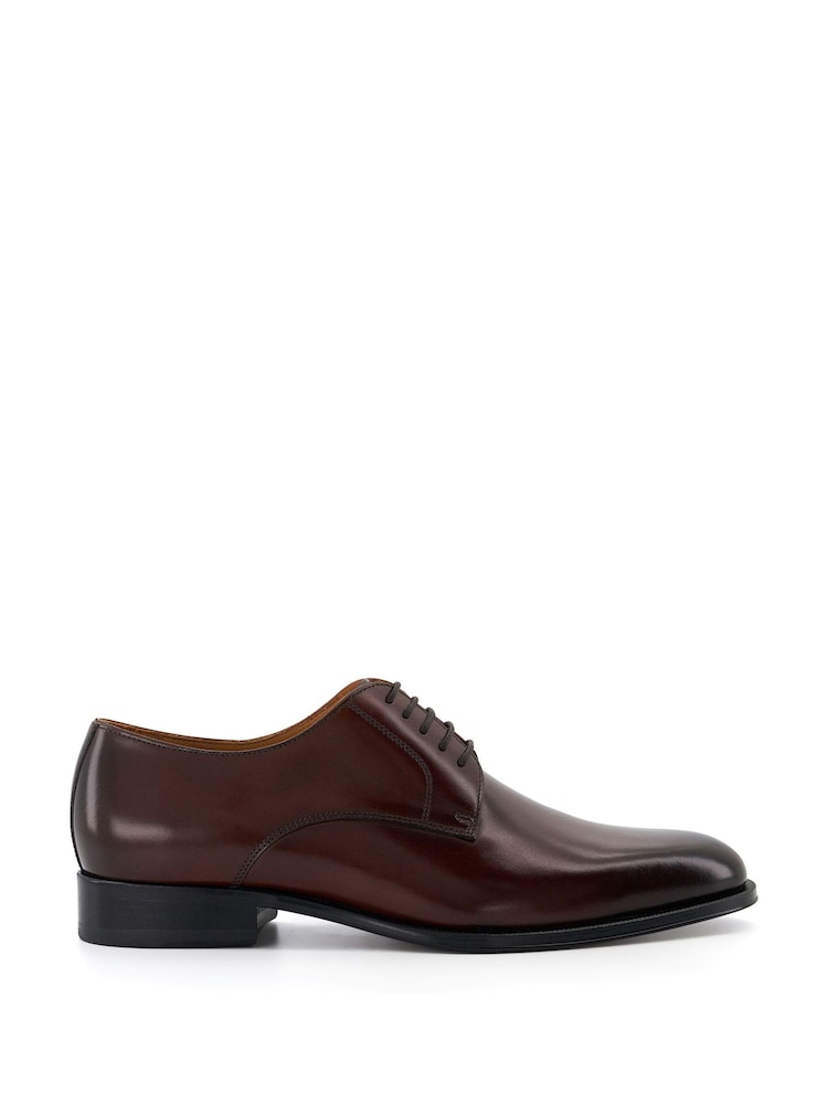 Dune London Brown Salisburry Wf Classic Derby Leather Shoes - Image 1 of 5