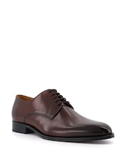 Dune London Brown Salisburry Wf Classic Derby Leather Shoes - Image 2 of 5