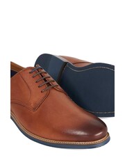 Dune London Brown Stanleyy Wf Soft Leather Gibson Brown Shoes - Image 5 of 6