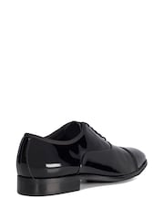Dune London Black Shuffle Patent Lace-Up Oxford Shoes - Image 4 of 6