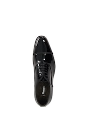 Dune London Black Shuffle Patent Lace-Up Oxford Shoes - Image 5 of 6