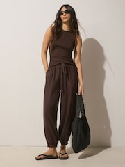 Black Standard/Wide Fit Flexi Comfort Flip Flops - Image 5 of 10