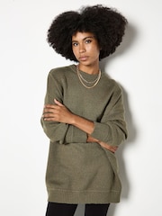 Apricot Green Oversized Jumper Tunic - Image 1 of 4